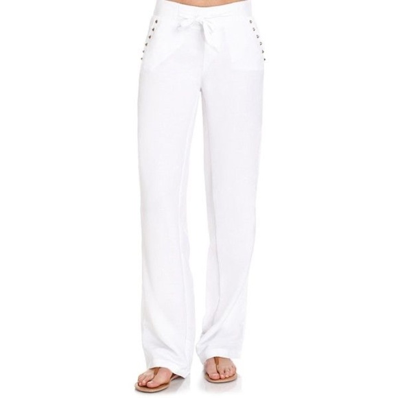 Linen white pants - Picture 1 of 5